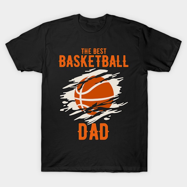 The Best Basketball Dad T-Shirt by yapp